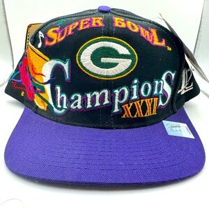 Green Bay Packers NFL SUPER BOWL XXXI Champions Vintage Snapback Hat – NWT